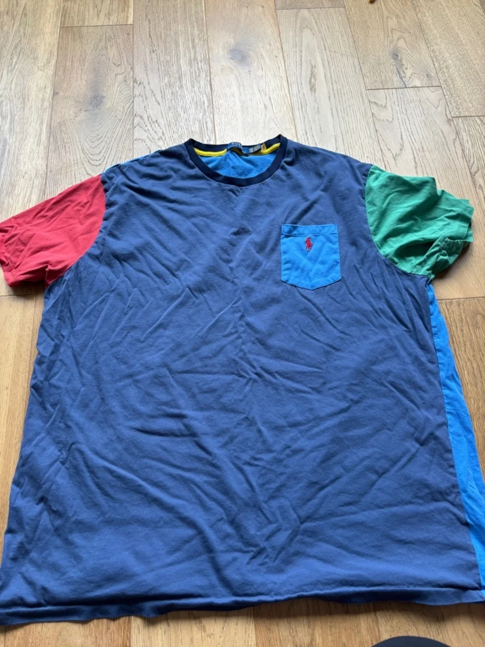 Polo ralph lauren big and tall colorblock t-shirt mens 4x